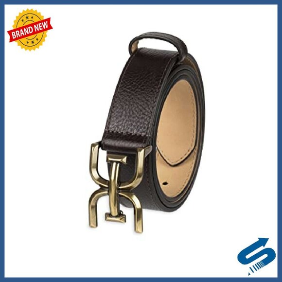 Slim Textured Belt with Double-E Buckle for Jeans Dresses Trousers main image 6